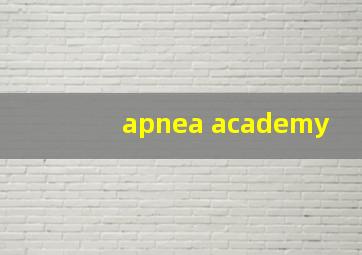 apnea academy